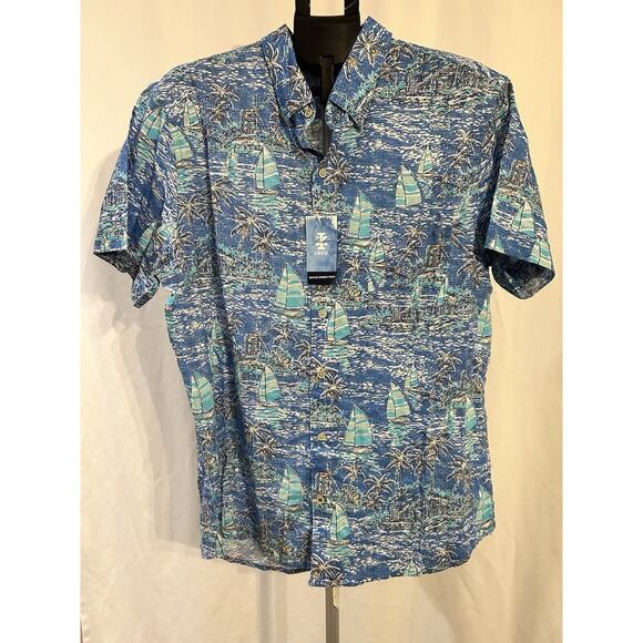 Izod Other - NWT Men's size XL Izod Saltwater Dockside Chambray Hawaiian Shirt